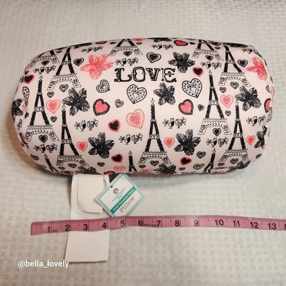 NWT Adorable Beaded Bolster Frilly Paris Comfort Bay Bolster Beaded Pillow 1ct